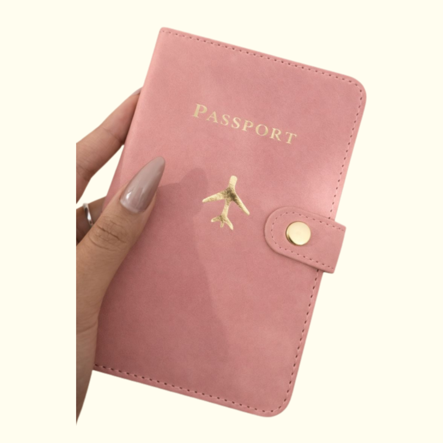 Porta pasaporte con tarjetero