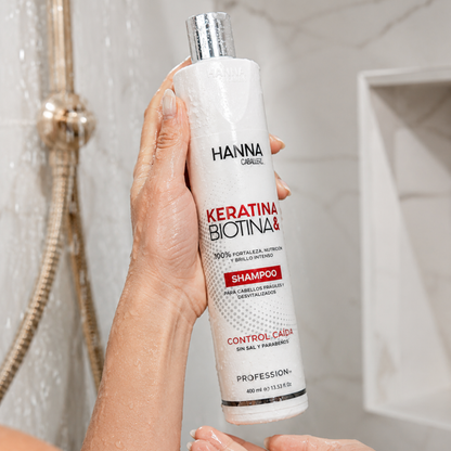 Shampoo Biotina y Keratina - Hanna Caball