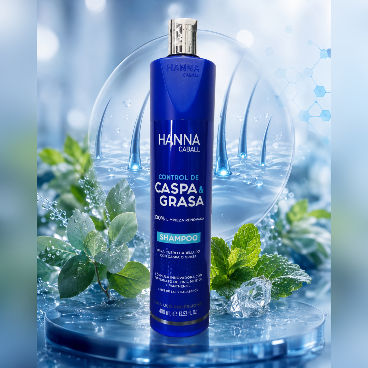 Shampoo Control de Caspa & Grasa  - Hanna Caball